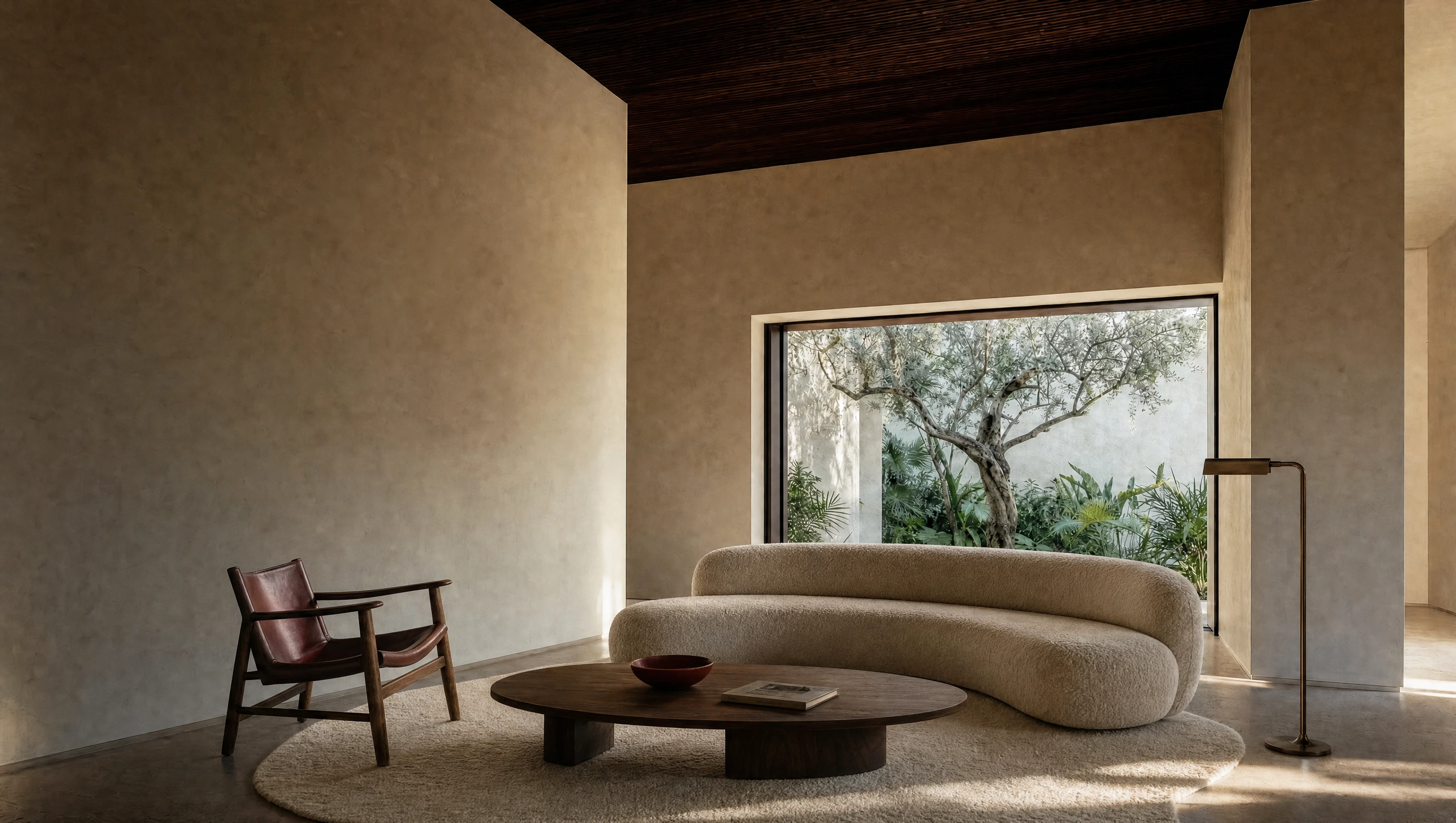 Propuesta conceptual de la sala amueblada, creada con IA